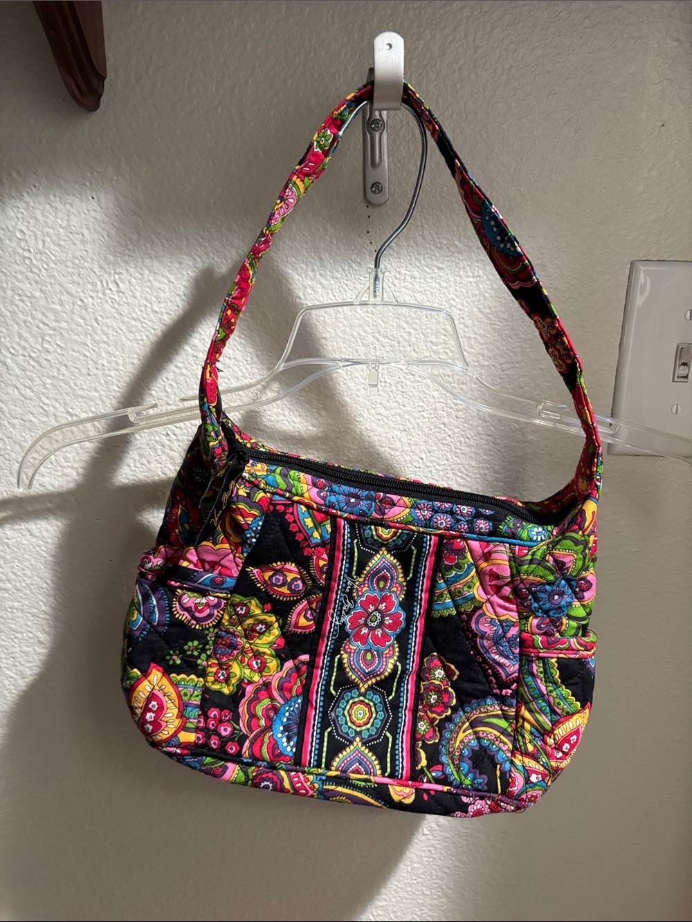 Vera Bradley Quilted Floral Paisley Shoulder Bag